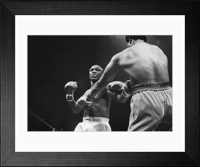 Framed Print : Boxers Joe Frazier and George Foreman Fighting Framed Print : Boxers Joe Frazier and George Foreman Fighting