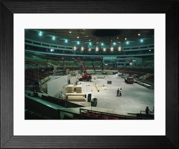 Framed Print : Construction Work At Madison Square Garden Framed Print : Construction Work At Madison Square Garden