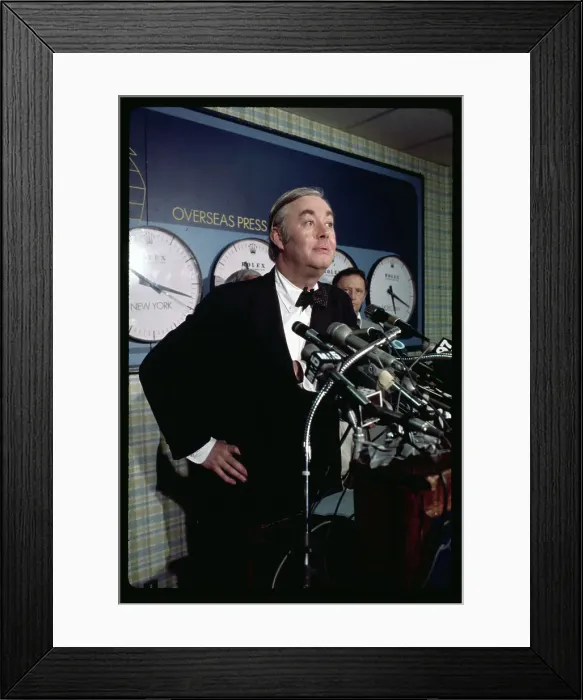Framed Print : Daniel Patrick Moynihan Announcing Candidacy Framed Print : Daniel Patrick Moynihan Announcing Candidacy