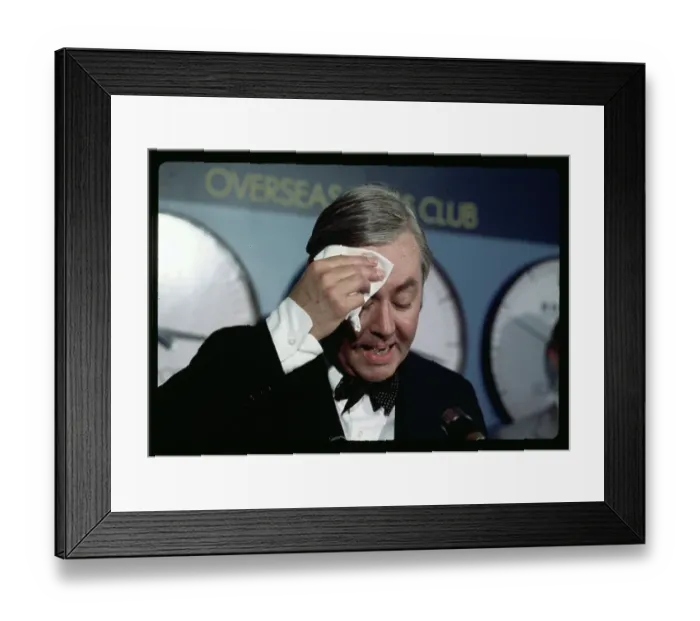 Framed Print : Daniel Patrick Moynihan Announcing Candidacy