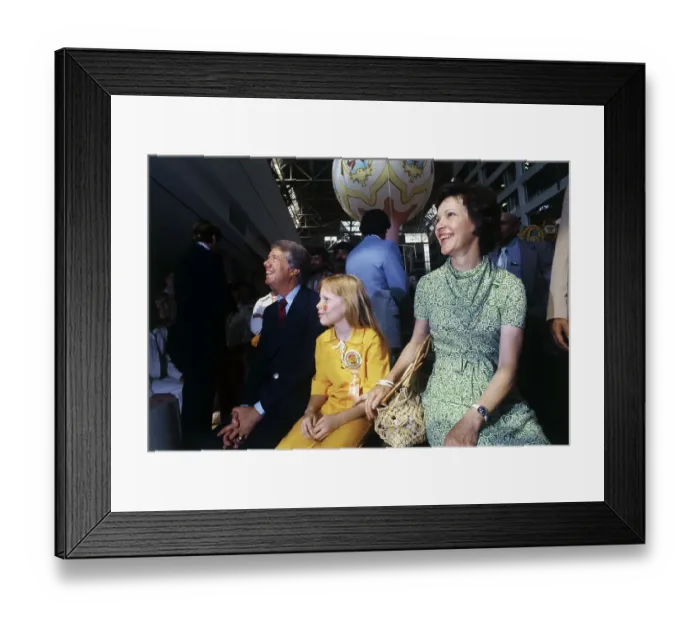 Framed Print : Jimmy Carter and Family in Audience Framed Print : Jimmy Carter and Family in Audience