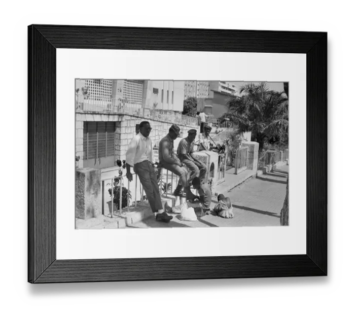 Framed Print : Angolan Boy Cleans Cuban Soldier'S Boots Framed Print : Angolan Boy Cleans Cuban Soldier'S Boots