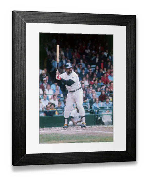 Framed Print : Willie Horton Ready to Hit the Ball