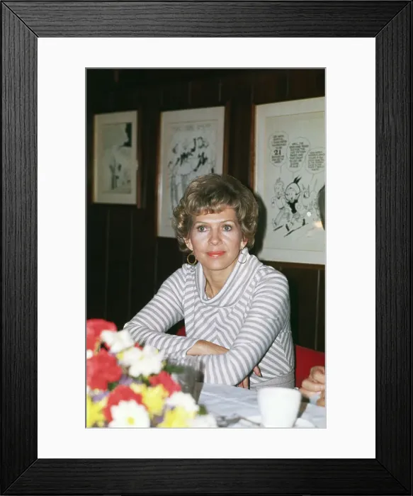 Framed Print : Ruth Carter Stapleton at Table Framed Print : Ruth Carter Stapleton at Table