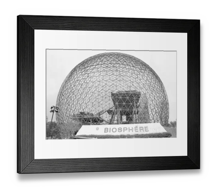 Framed Print : Biosphere Pavilion of Expo 67