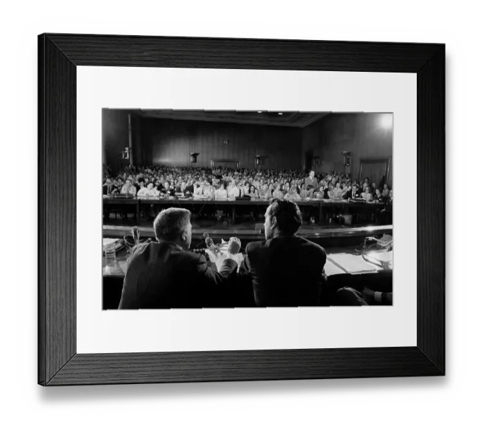 Framed Print : Press Conference with Sun Myung Moon Followers Framed Print : Press Conference with Sun Myung Moon Followers
