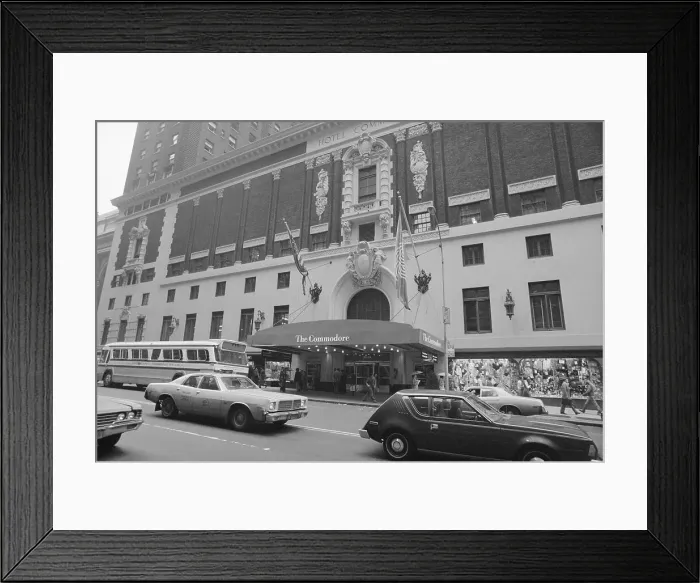 Framed Print : Street View of Hotel Commodore Framed Print : Street View of Hotel Commodore