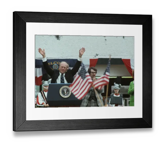 Framed Print : President Ford On Campaign Trail Framed Print : President Ford On Campaign Trail