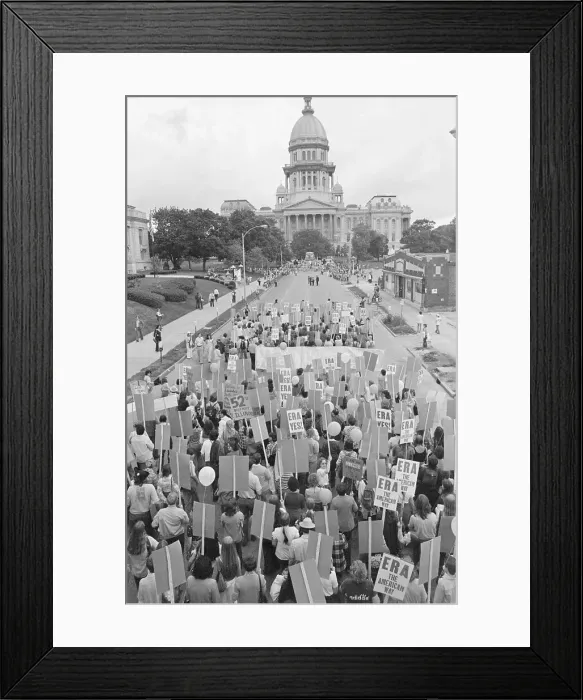 Framed Print : Massive ERA Crowd in District of Columbia
