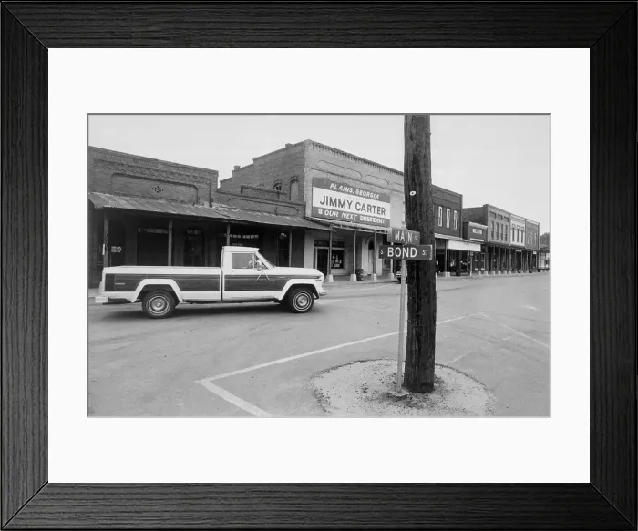 Framed Print : Street in Jimmy Carter's Hometown of Plains Framed Print : Street in Jimmy Carter's Hometown of Plains