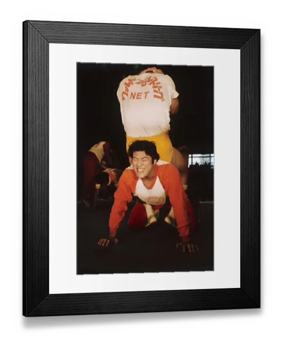 Framed Print : Wrestler Practicing for Upcoming Event Framed Print : Wrestler Practicing for Upcoming Event