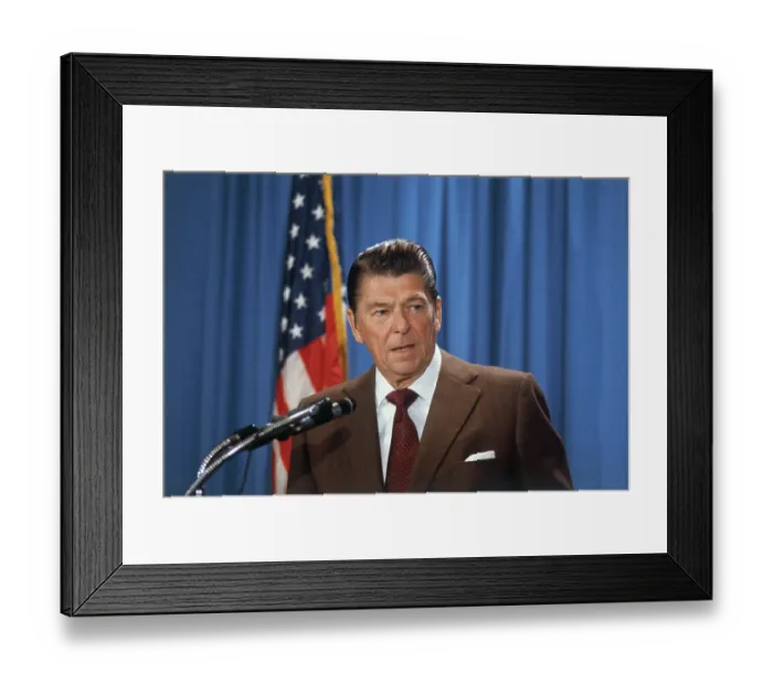 Framed Print : Ronald Reagan Speaking Framed Print : Ronald Reagan Speaking