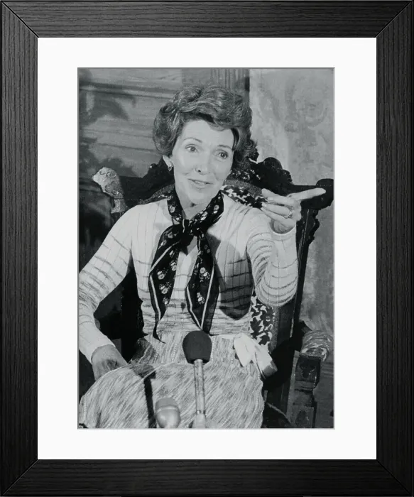 Framed Print : Nancy Reagan Pointing Framed Print : Nancy Reagan Pointing