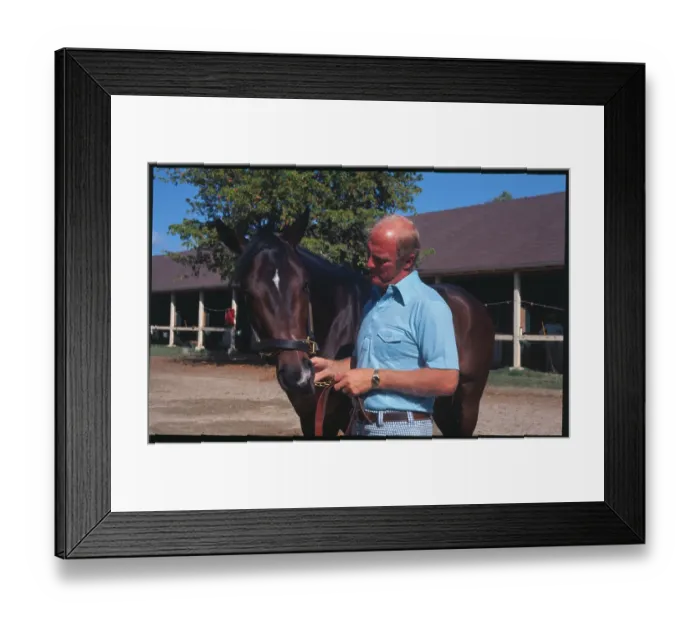Framed Print : Horse and Its Trainer Framed Print : Horse and Its Trainer