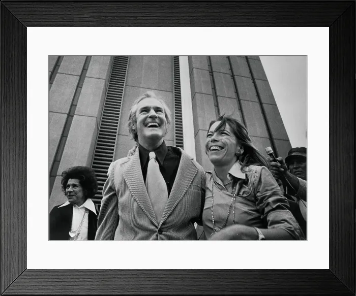 Framed Print : Timothy Leary and Wife Leaving Federal Correctional Center Framed Print : Timothy Leary and Wife Leaving Federal Correctional Center