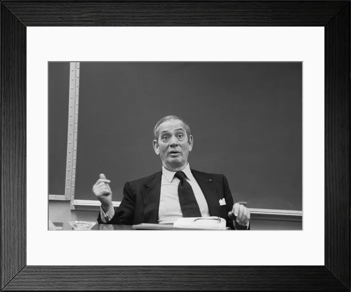 Framed Print : Gus Levy While Speaking at Meeting Framed Print : Gus Levy While Speaking at Meeting