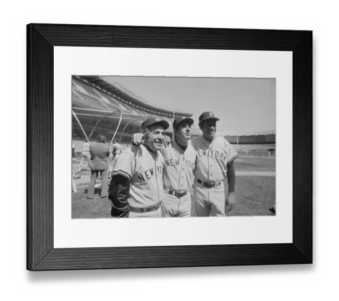 Framed Print : Three Yankee Greats in New Stadium Framed Print : Three Yankee Greats in New Stadium