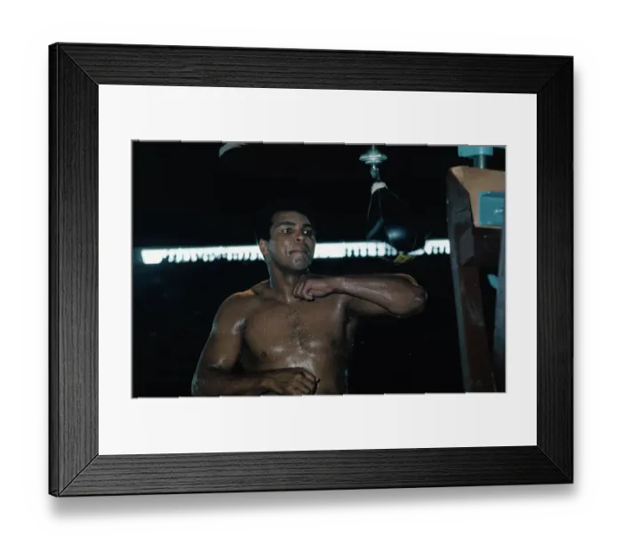 Framed Print : Muhammad Ali Working Out Framed Print : Muhammad Ali Working Out