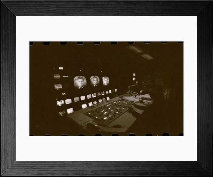 Framed Print : Ronald Reagan Shown on Television Framed Print : Ronald Reagan Shown on Television