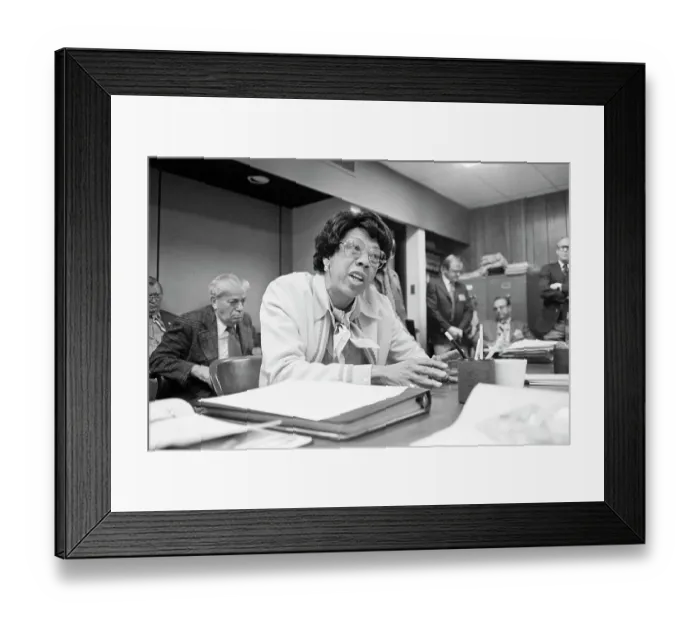 Framed Print : New Jersey Athletic Commissioner Althea Gibson in Committee Meeting Framed Print : New Jersey Athletic Commissioner Althea Gibson in Committee Meeting