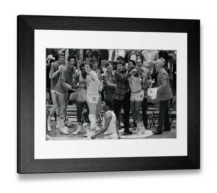 Framed Print : Indiana Basketball Team Celebrating Framed Print : Indiana Basketball Team Celebrating