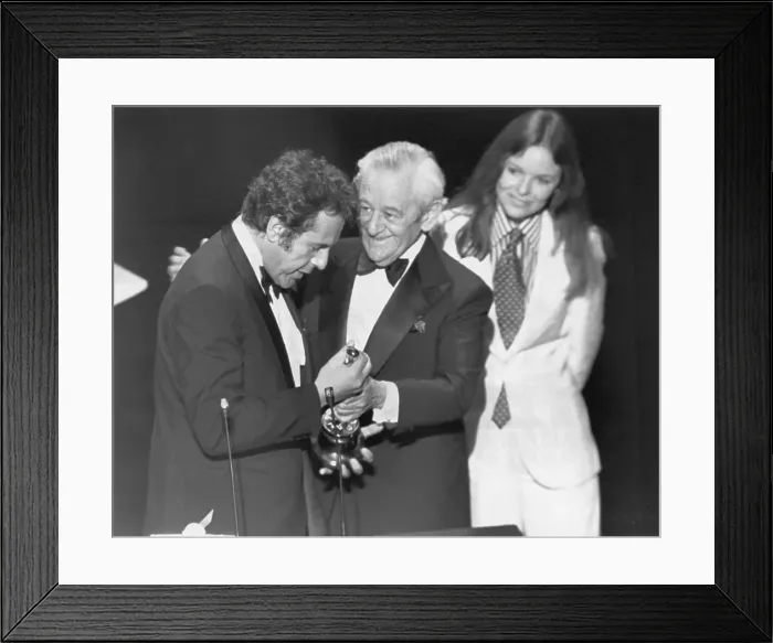 Framed Print : Director Milos Forman Receiving Award Framed Print : Director Milos Forman Receiving Award