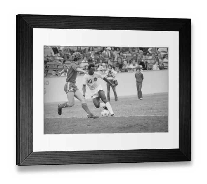 Framed Print : Pele and Neil Cohen During Soccer Game Framed Print : Pele and Neil Cohen During Soccer Game