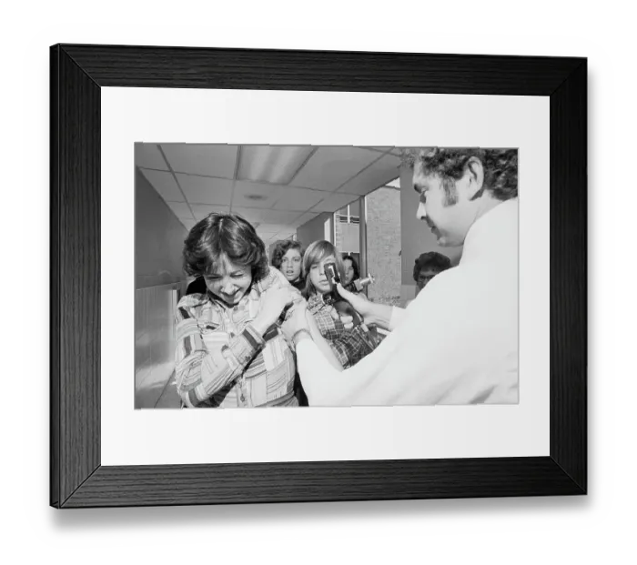 Framed Print : Diane McMenamin Receiving Inoculation Framed Print : Diane McMenamin Receiving Inoculation