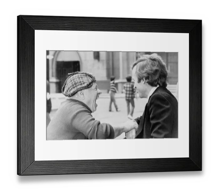 Framed Print : Mickey Rooney and Dick Cavette Framed Print : Mickey Rooney and Dick Cavette