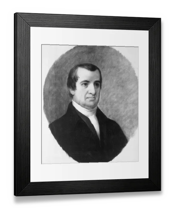 Framed Print : Portrait of Abraham Clark