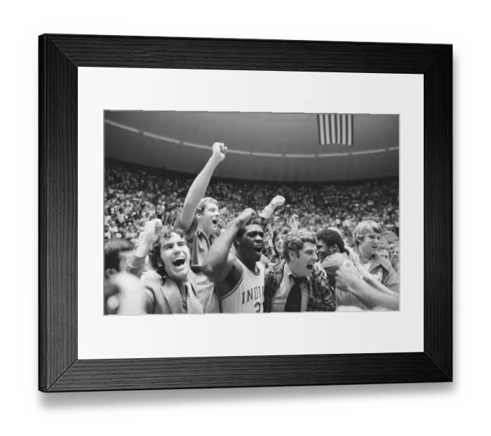 Framed Print : Cheering Team with Arm Around Coach Framed Print : Cheering Team with Arm Around Coach