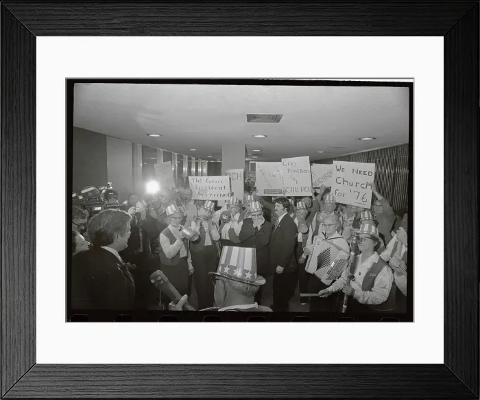 Framed Print : Senator Frank Church Shaking Hands Framed Print : Senator Frank Church Shaking Hands