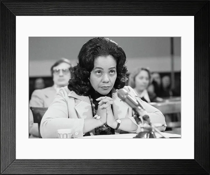 Framed Print : Coretta Scott King Appearing Before Subcommittee Framed Print : Coretta Scott King Appearing Before Subcommittee