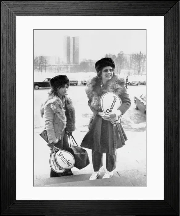 Framed Print : Billie Jean King and Rosemary Casals in Moscow Framed Print : Billie Jean King and Rosemary Casals in Moscow