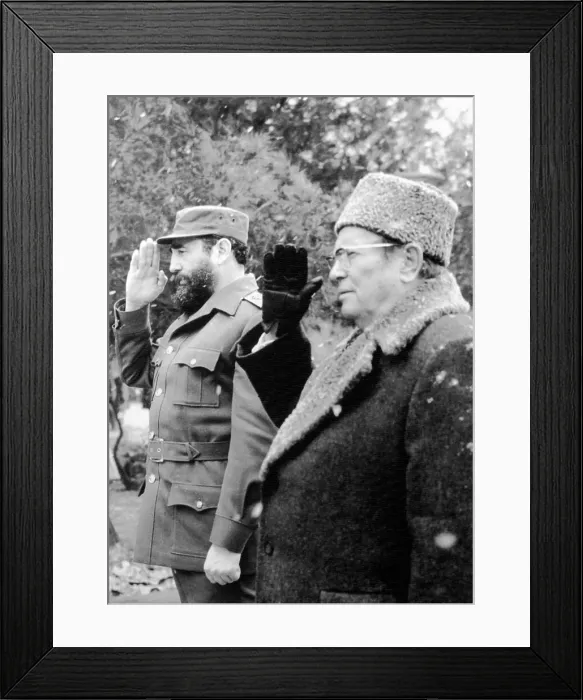 Framed Print : Fidel Castro with Josip Broz Tito Framed Print : Fidel Castro with Josip Broz Tito