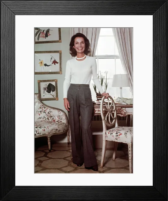 Framed Print : Lee Radziwell in 1978 Framed Print : Lee Radziwell in 1978