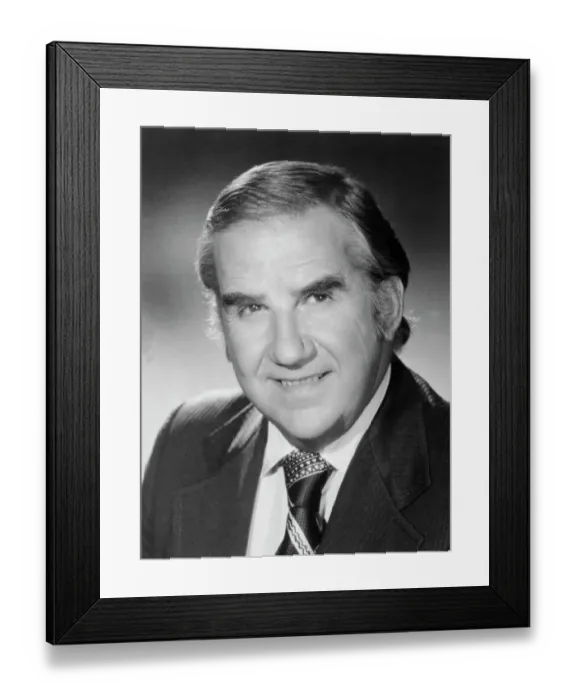 Framed Print : Portrait of Ed McMahon Smiling Framed Print : Portrait of Ed McMahon Smiling