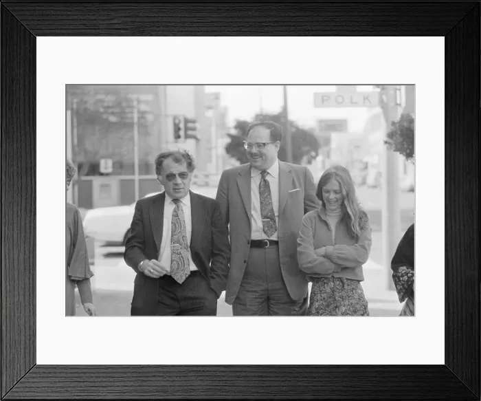 Framed Print : Patti Hearst's Sister and Defense Team Framed Print : Patti Hearst's Sister and Defense Team