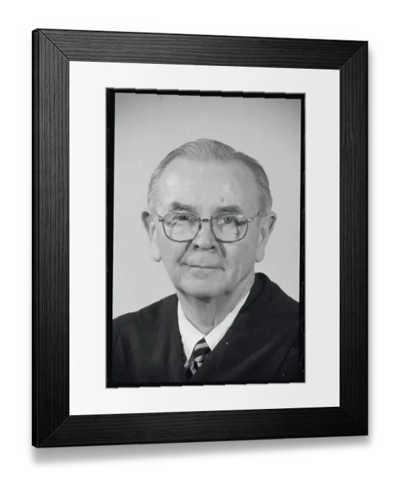 Framed Print : William J. Brennan Jr. Close-up Framed Print : William J. Brennan Jr. Close-up