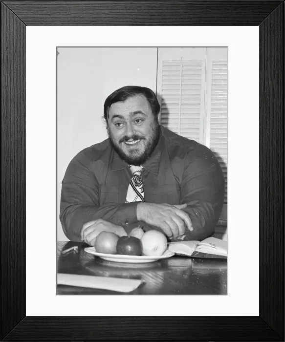 Framed Print : Opera Tenor Luciano Pavarotti Seated Framed Print : Opera Tenor Luciano Pavarotti Seated