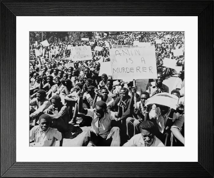 Framed Print : Anti-Amin Protest In Nairobi Framed Print : Anti-Amin Protest In Nairobi