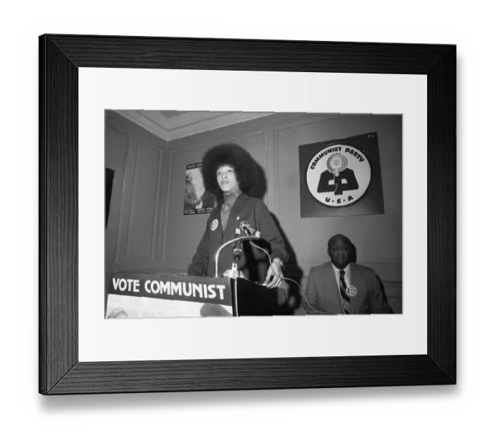 Framed Print : Angela Davis Framed Print : Angela Davis