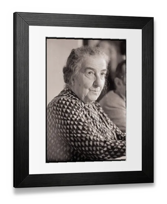 Framed Print : Golda Meir at Conference on Soviet Jewry Framed Print : Golda Meir at Conference on Soviet Jewry