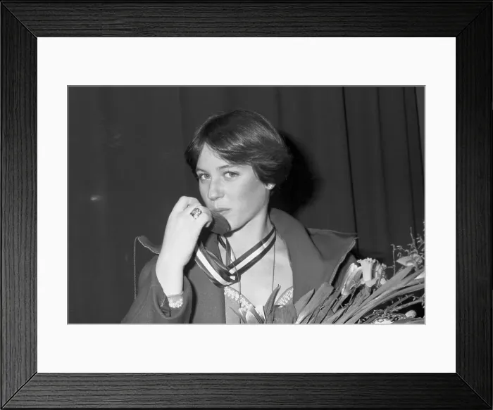 Framed Print : Dorothy Hamill After Winning Olympic Gold Medal Framed Print : Dorothy Hamill After Winning Olympic Gold Medal