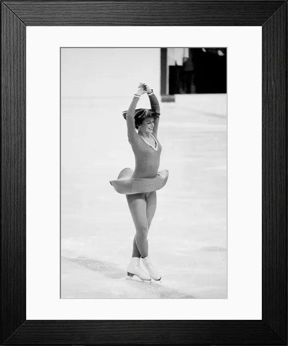 Framed Print : Dorothy Hamill in Action Framed Print : Dorothy Hamill in Action