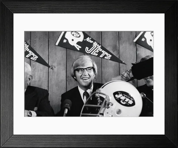Framed Print : Lou Holtz Holding Football Framed Print : Lou Holtz Holding Football