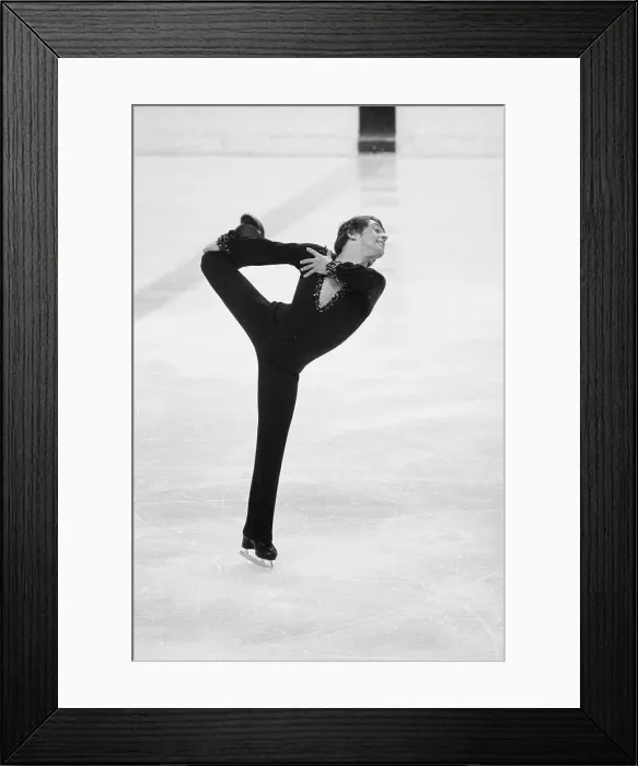 Framed Print : Toller figure skating at Innsbruck Olympics Framed Print : Toller figure skating at Innsbruck Olympics