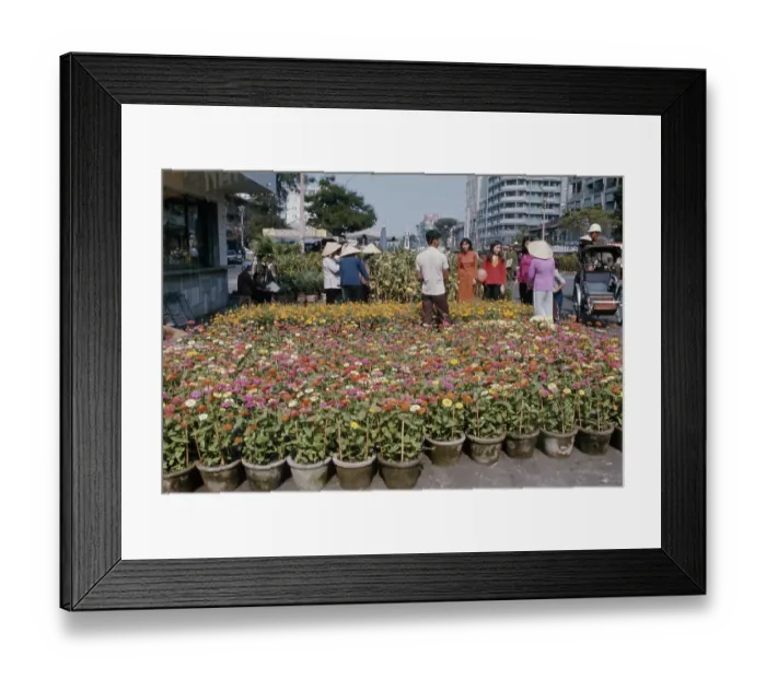 Framed Print : Saigon Flower Market