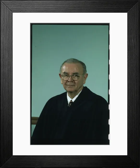 Framed Print : Associate Justice William J. Brennan Posing
