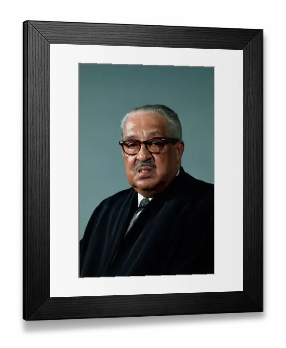 Framed Print : Associate Justice Thurgood Marshall Posing Framed Print : Associate Justice Thurgood Marshall Posing